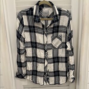 Rails women’s button down in blue and black